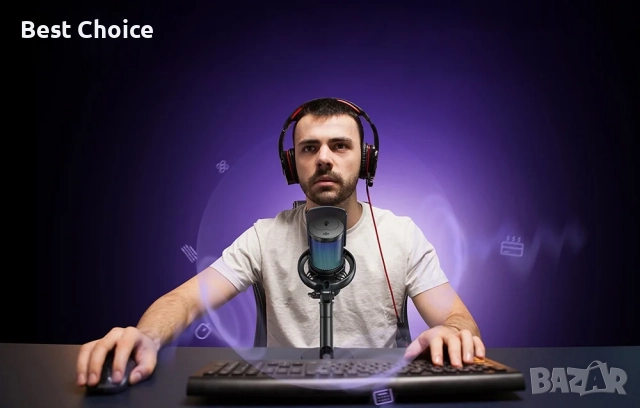 Гейминг Maono DM40 Pro безжичен USB кондензаторен микрофон за PC, PlayStation и др., снимка 2 - Микрофони - 52869726