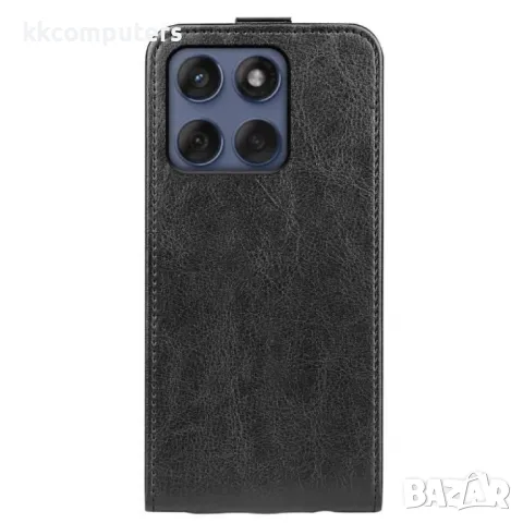 Motorola Edge 60 Fusion Flip3 Кожен Калъф и Протектор, снимка 3 - Калъфи, кейсове - 50078726