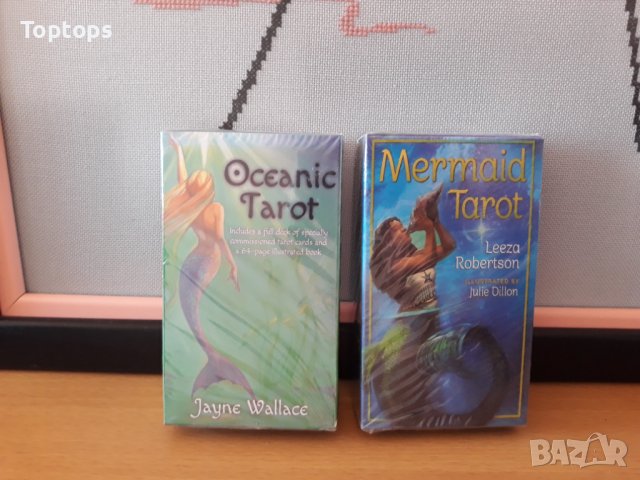 Разкошни таро карти с русалки: Mermaid Tarot и Oceanic Tarot, снимка 1 - Карти за игра - 34173963