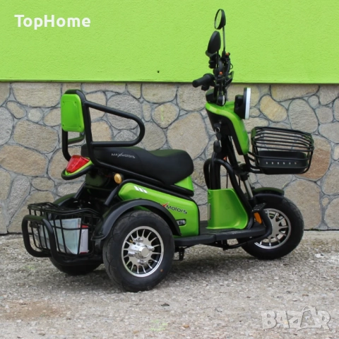  Двуместна Електрическа Триколка PUDDING 1800W МОДЕЛ 2025, снимка 3 - Мотоциклети и мототехника - 41941423