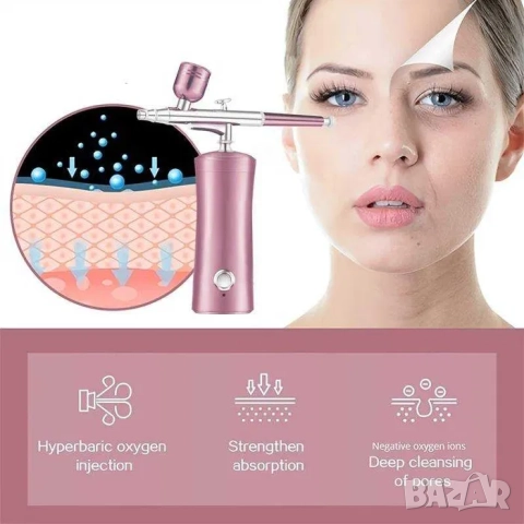 Мини кислороден нано спрей за кислородна мезотерапия за лице, снимка 10 - Козметични уреди - 52197646