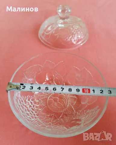 Стъклена фруктиера с капаче, снимка 6 - Аксесоари за кухня - 49315171