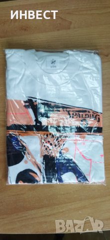 Бели тениски с цветни щампи отпред   - 100% памук, снимка 5 - Тениски - 15245338