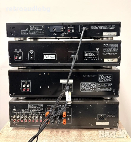 🔊Ретро аудио система - сет TECHNICS - усилвател, сд, триглав дек, тунер, грамофон и тонколони🔊, снимка 5 - Аудиосистеми - 53054955