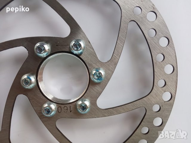 Продавам колела внос от Германия Комплект НОВИ дискове 160мм.за велосипед, снимка 3 - Велосипеди - 27906921