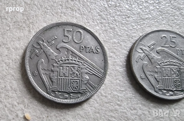 Испания. Испански песети. 4 бр., снимка 2 - Нумизматика и бонистика - 39373950