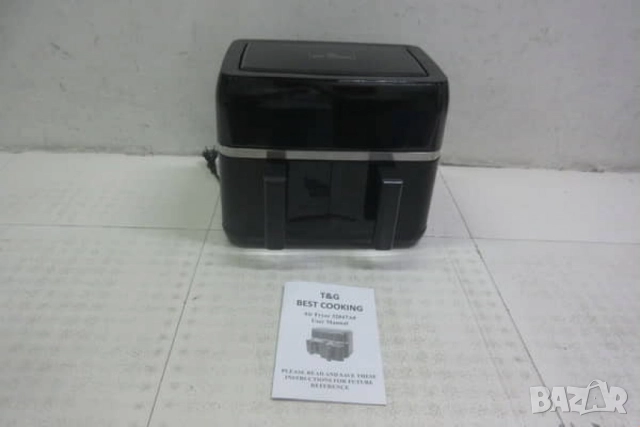 Двоен Air fryer T&G BEST COOKING 32847A0 - отделни LED дисплеи за всяка зона, снимка 5 - Фритюрници - 52032025