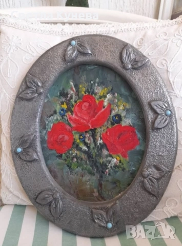 Стари испански картини с маслени бои , снимка 3 - Картини - 51785392