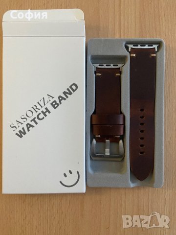 Apple watch Кожена каишка за iwatch, снимка 1 - Каишки за часовници - 43866296