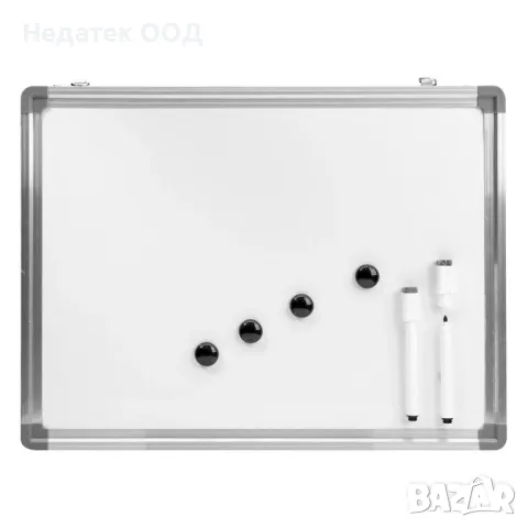 Алуминиева дъска за маркери, Бяла, 40x30