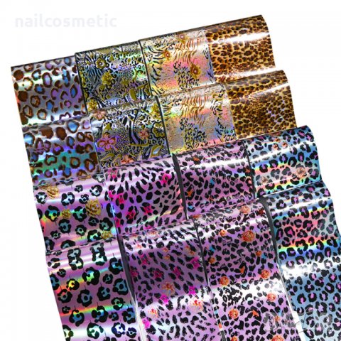 16 цвята комплекти фолио за маникюр, снимка 3 - Продукти за маникюр - 28448577