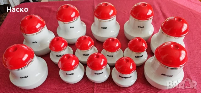 Порцеланови буркани за подправки, снимка 5 - Кутии за храна - 50902111