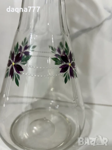 Vtg ръчно рисувана ваза/ гарафа Германия от 60-те години, снимка 10 - Декорация за дома - 50680227