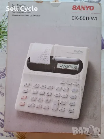 ✅КАЛКУЛАТОР С ПРИНТЕР SANYO CX-551❗, снимка 4 - Друга електроника - 49397092