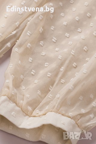 Дамска блуза с дълъг ръкав и принт на точки, снимка 6 - Блузи с дълъг ръкав и пуловери - 40698099