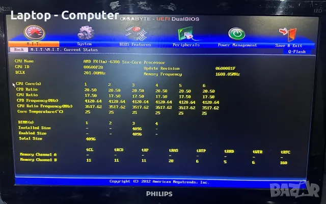 Дънна платка Gigabyte GA-970A-DS3P + Процесор AMD FX-6300 , снимка 7 - Дънни платки - 47856786