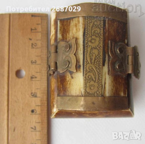 От рог: рог, кост, кутия, гривна, чаша, снимка 3 - Антикварни и старинни предмети - 28936006