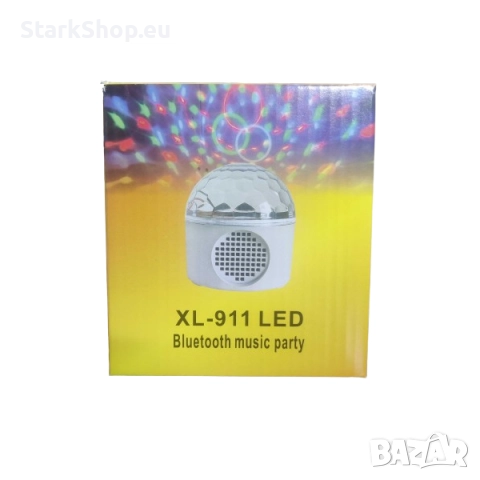 Преносима LED нощна диско лампа с Bluetooth колонка XL-911, снимка 6 - Bluetooth тонколони - 52546689