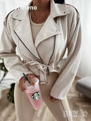 Дамско яке от еко велур, 6цвята , снимка 6 - Якета - 53154085