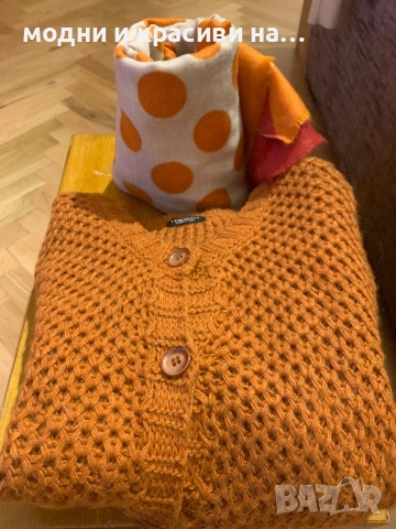 Разкошен шал с десен точки( вълна и вискоза), снимка 11 - Шалове - 53248849