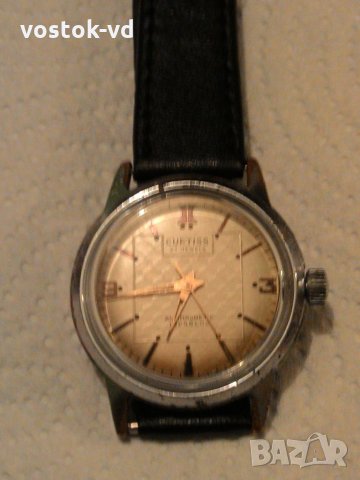 CURTISS 21 JEWELS SWISS MADE МЪЖКИ ЧАСОВНИК РАБОТЕЩ, снимка 2 - Антикварни и старинни предмети - 28183765