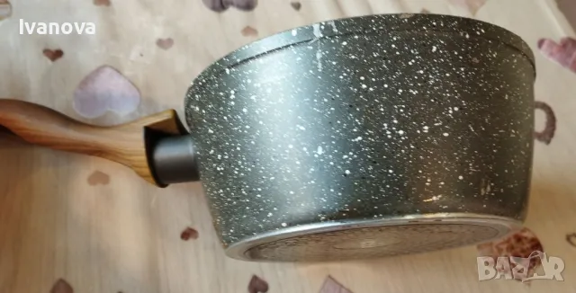 Касерола с незалепващо мраморно покритие, снимка 4 - Съдове за готвене - 49925098