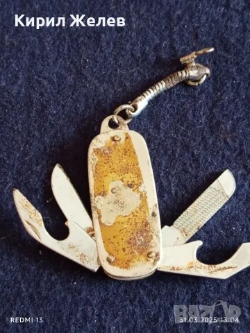 Малко комбинирано ножче сувенир от соца за КОЛЕКЦИЯ ДЕКОРАЦИЯ 34630, снимка 4 - Други ценни предмети - 49708682
