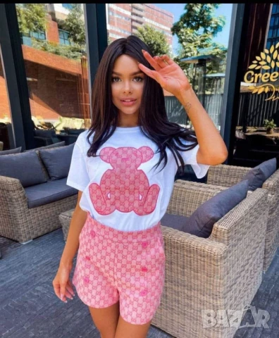 Дамсми Комплект с мече в три цвята, снимка 2 - Комплекти - 50699596