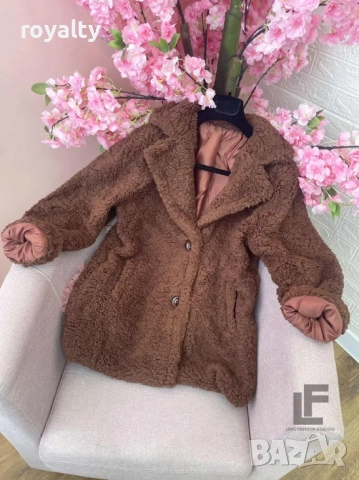 Пухкаво Палто LFS Cozy Winter Brown 9998, снимка 5 - Палта, манта - 52837842