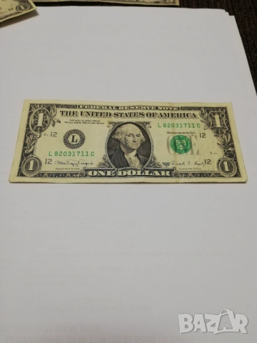 банкнота от 1 долар-1988 г., снимка 2 - Нумизматика и бонистика - 53479027