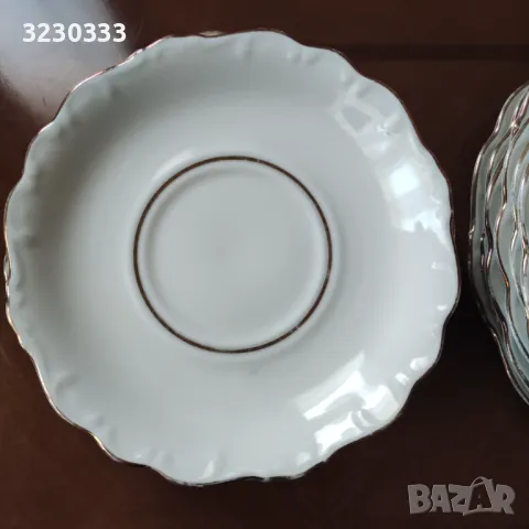 Порцеланови чинии плитки за торта/салата, снимка 8 - Чинии - 49159697