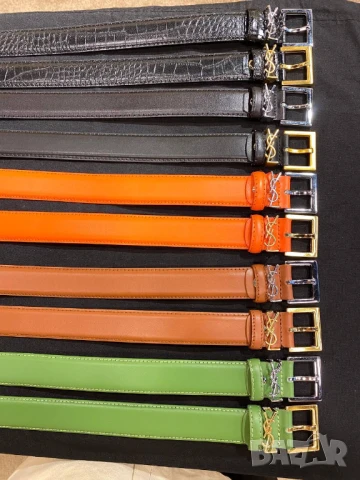 висококачествени колани от естествена кожа ysl saint laurent, снимка 3 - Колани - 51410668