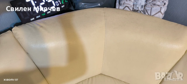 Ъглов диван еко-кожа-за ремонт (претапициране), снимка 7 - Дивани и мека мебел - 53159292