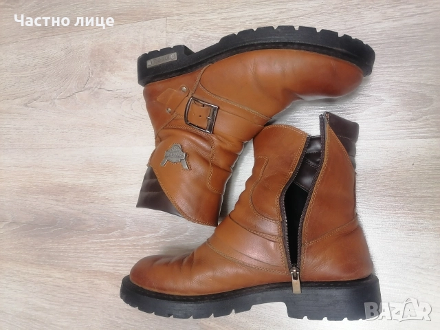 43н.Естествена кожа мъжки боти, стелка 28 см. 
