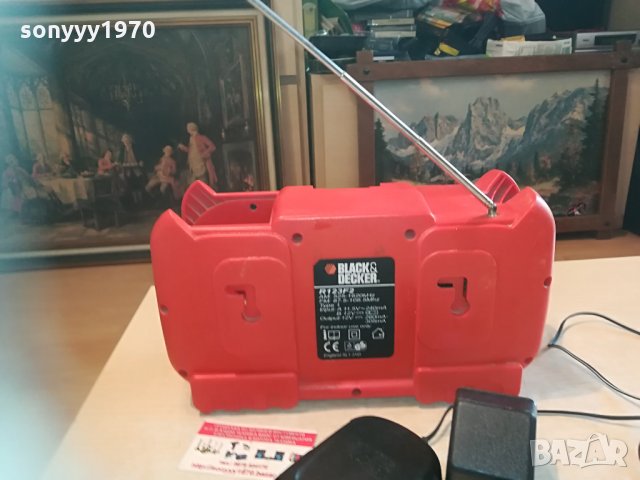 black & decker radio+battery pack+battery charger 0705210922, снимка 15 - Радиокасетофони, транзистори - 32786917