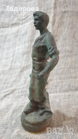 Старинна метална пластика на ковач от началото на миналия век, снимка 5 - Антикварни и старинни предмети - 53209744