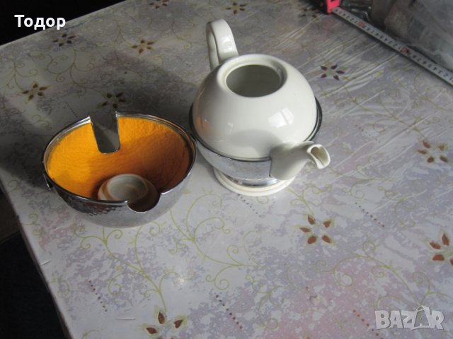 Уникален порцеланов чайник кана Арт Деко , снимка 6 - Други - 27561044