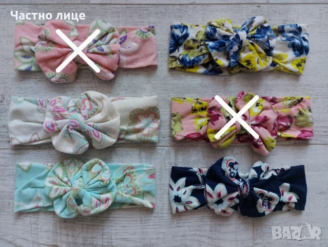 Детски и бебешки ленти за коса , снимка 13 - Шноли, диадеми, ленти - 31493383