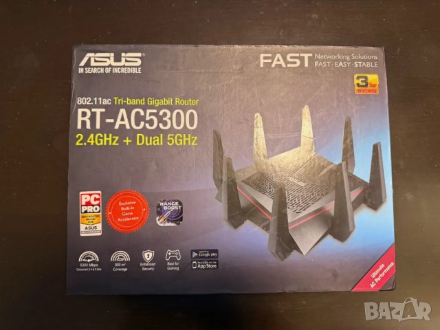 Трибандов Безжичен рутер 802.11ac ASUS RT-AC5300 с Freetomato 2025.1 OpenSource