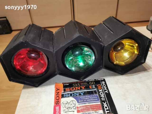 ПРОЖЕКТОРИ 3БР ЗА ЦВЕТОМУЗИКА 36Х12Х12СМ 220В 2012251753, снимка 2 - Ресийвъри, усилватели, смесителни пултове - 52859202