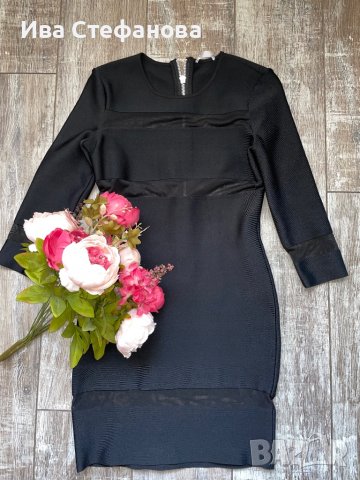 Страхотна нова черна къса еластична елегантна парти коктейлна бандажна рокля , снимка 11 - Рокли - 39671630