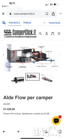 Бойлер ALDE Flow 6 Liter за топла вода Цена 1.250 лева, снимка 17 - Къмпинг мебели - 50316588