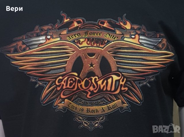 Нова мъжка тениска с дигитален печат на музикалната група AEROSMITH (Аеросмит), снимка 2 - Тениски - 27847464