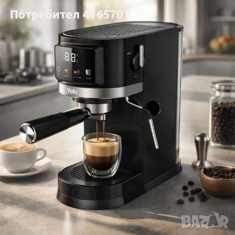 Еспресо машина Oliver Voltz OV51171O, 1575 W, 20 бара, Крема диск, LED дисплей, снимка 4 - Кафемашини - 53529488