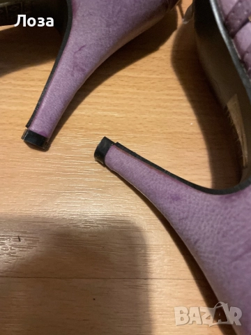 Дамски обувки лилав цвят - промазан, снимка 5 - Дамски обувки на ток - 52858846