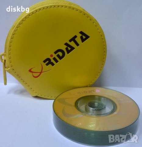 CD-R 8см "RIDATA" 185MB, 21min - 10 броя + класьор 