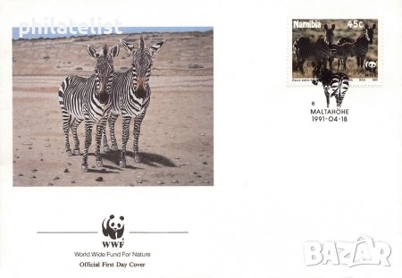 Намибия 1991 - 4 броя FDC Комплектна серия - WWF, снимка 2 - Филателия - 38640732