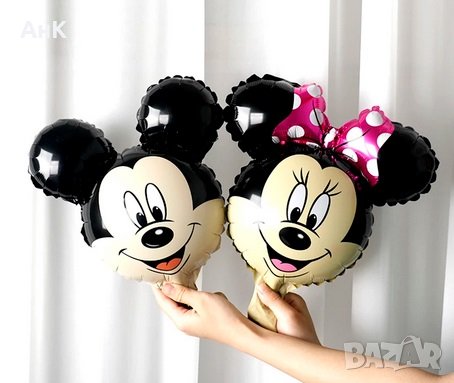 Голям балон с Мики и Мини маус 112см, снимка 6 - Други - 28945816