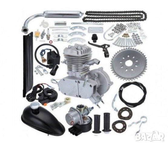 Бензинов Велодвигател Двигател за Колело 100 кубика , снимка 3 - Индустриална техника - 33138744