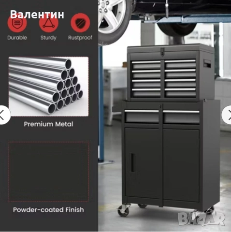 Количка 2 в 1 с кутия за инструменти COSTWAY, снимка 5 - Други инструменти - 53393869